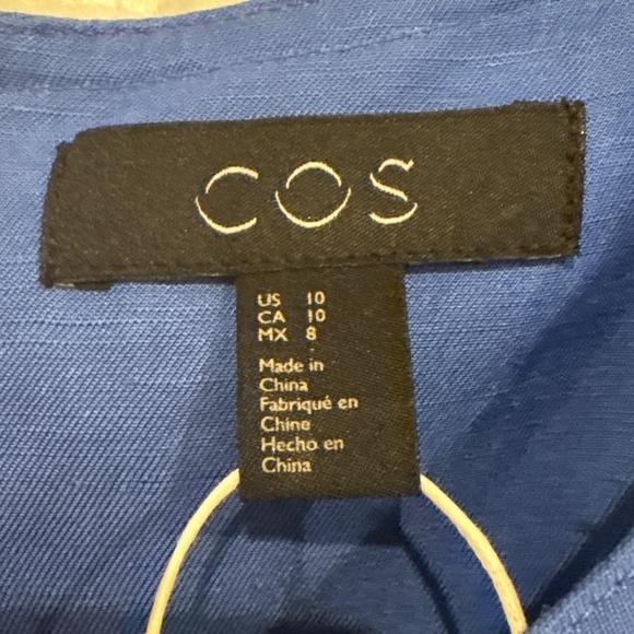 COS Blue Ruffle Dress - Picture 2 of 4